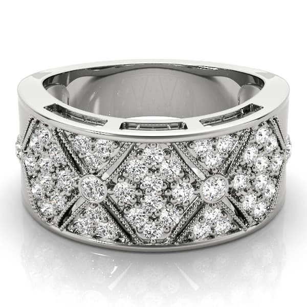 Diamond Fashion Fashion Rings (0.52 ct. tw.), On hand view in white gold or platinum