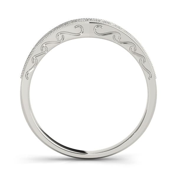 Pavé Wedding Band (0.2 ct. tw.), Side view in white gold or platinum