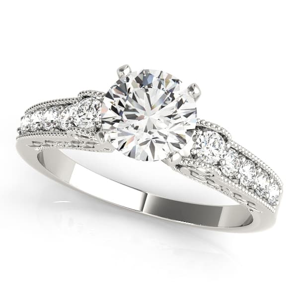 ENGAGEMENT RINGS ANTIQUE — style 82677 in 10k White Gold