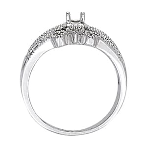 Diamond Fashion Right Hand Rings (3/8 ct. tw.), Side view in white gold or platinum