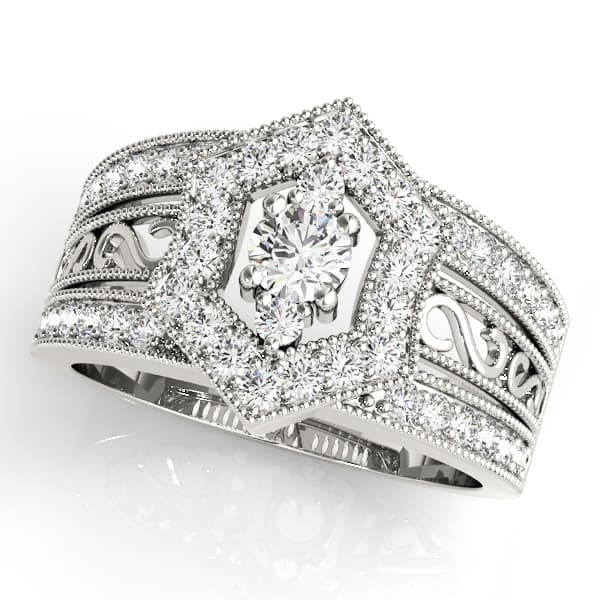 Diamond Fashion Right Hand Rings — 1/2 CT — View 1