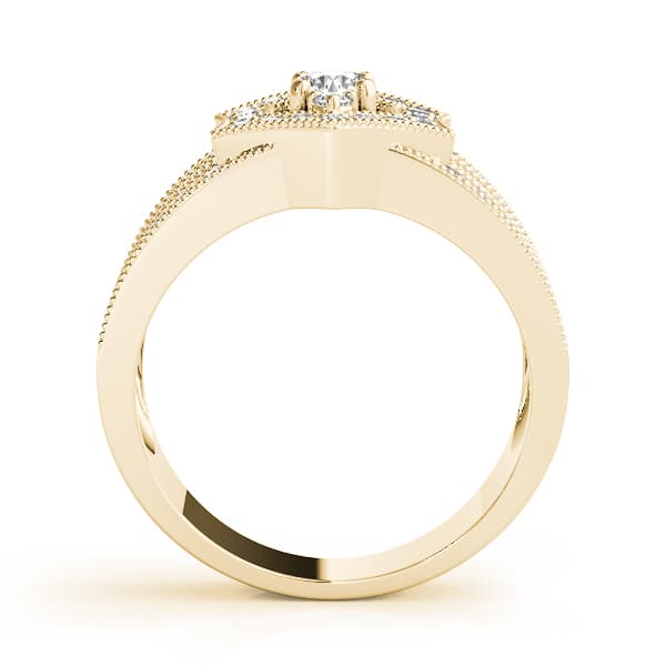 Diamond Fashion Right Hand Rings (0.43 ct. tw.), Side view in yellow gold