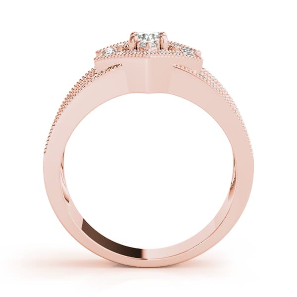 Diamond Fashion Right Hand Rings (0.43 ct. tw.), Side view in rose gold