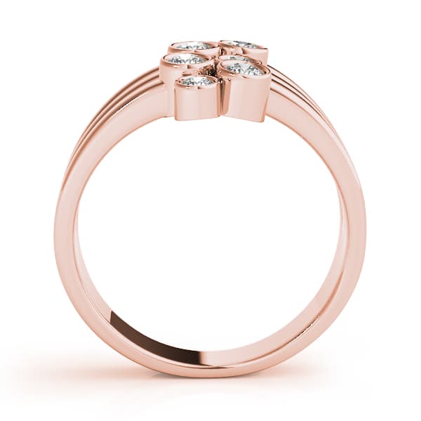 Diamond Fashion Right Hand Rings (1.04 ct. tw.), Side view in rose gold