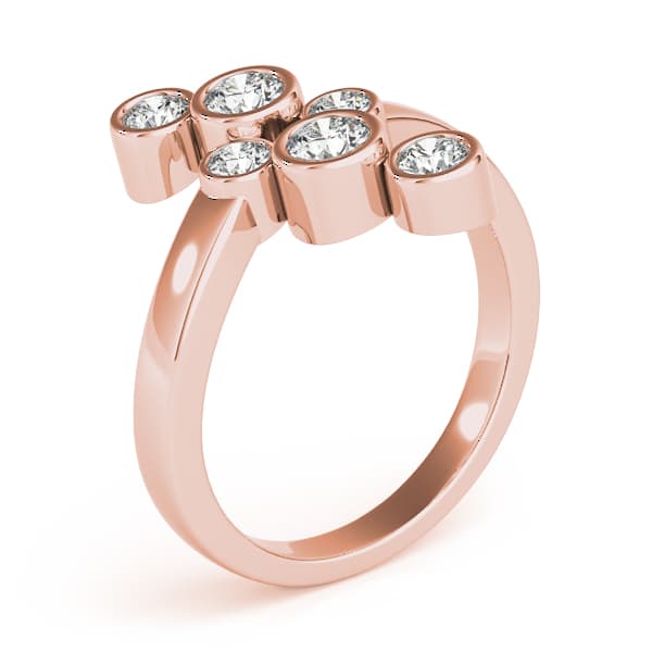 Diamond Fashion Right Hand Rings (1 ct. tw.), Angle view in rose gold