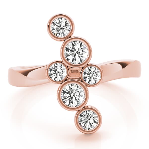 Diamond Fashion Right Hand Rings (1 ct. tw.), On hand view in rose gold