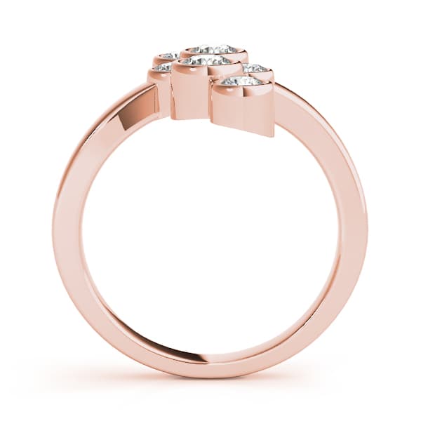 Diamond Fashion Right Hand Rings (1 ct. tw.), Side view in rose gold