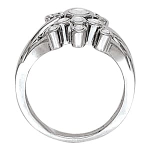 Diamond Fashion Right Hand Rings (1/3 ct. tw.), Side view in white gold or platinum