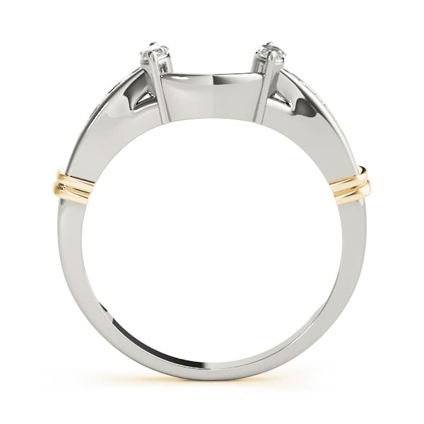 Wraps & Inserts Wedding Band (0.3 ct. tw.), Side view in yellow gold