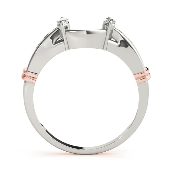 Wraps & Inserts Wedding Band (0.3 ct. tw.), Side view in rose gold