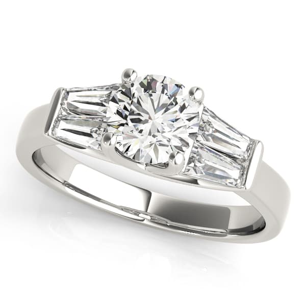 ENGAGEMENT RINGS FANCY SHAPE BAGUE — style 82754 in 10k White Gold