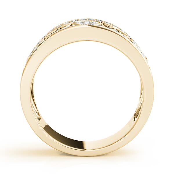 Diamond Fashion Fashion Rings (1/2 ct. tw.), Side view in yellow gold