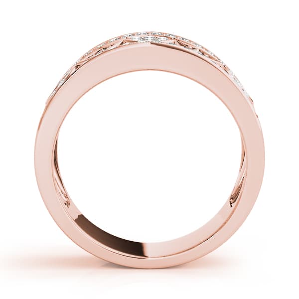Diamond Fashion Fashion Rings (1/2 ct. tw.), Side view in rose gold