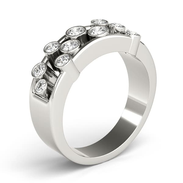 Diamond Fashion Right Hand Rings (1/4 ct. tw.), Angle view in white gold or platinum