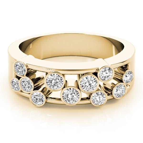 Diamond Fashion Right Hand Rings (3/4 ct. tw.), On hand view in yellow gold