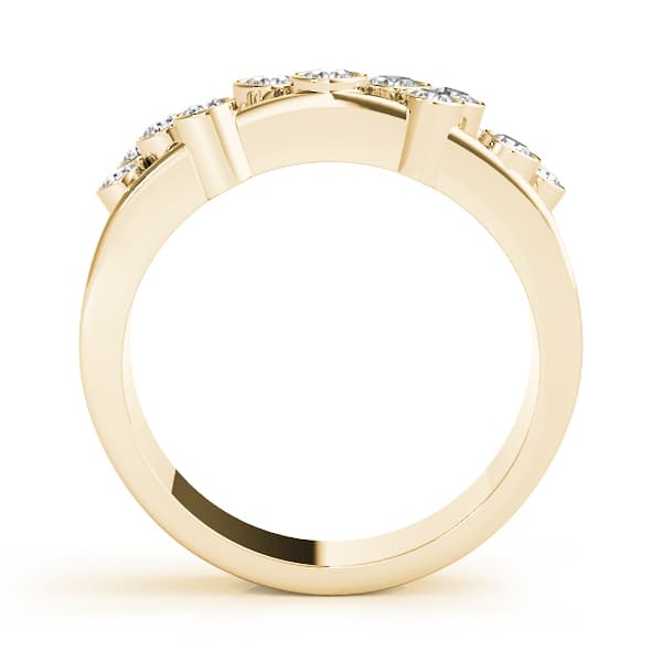 Diamond Fashion Right Hand Rings (3/4 ct. tw.), Side view in yellow gold