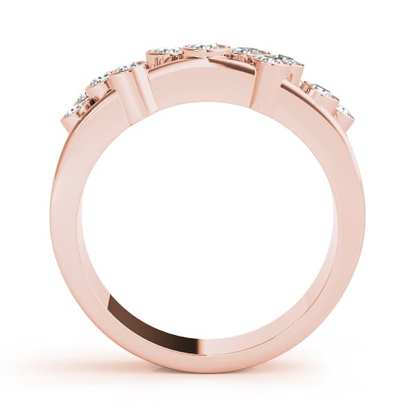 Diamond Fashion Right Hand Rings (0.48 ct. tw.), Side view in rose gold