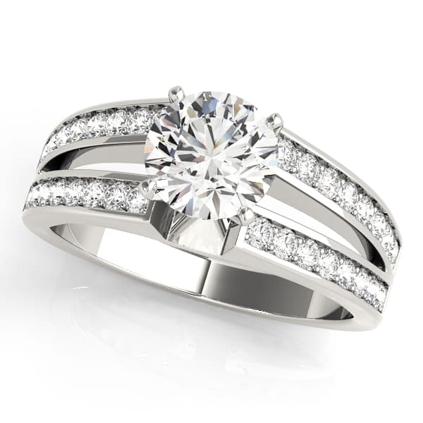 ENGAGEMENT RINGS MULTIROW — style 82830 in 10k White Gold