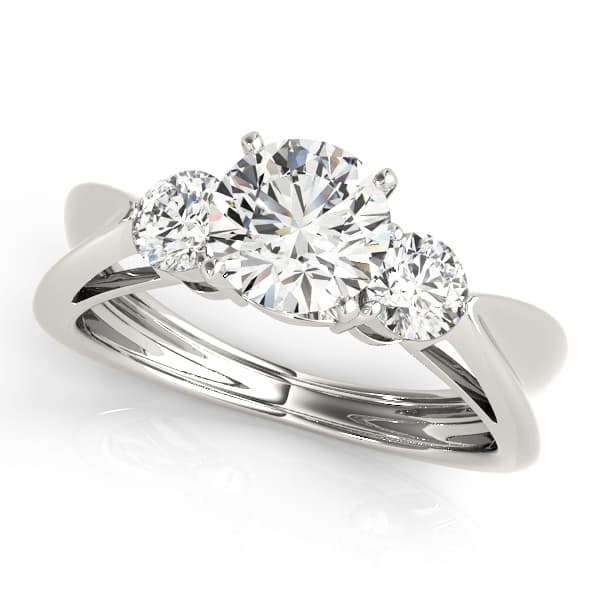 3-Stone Solitaire Plus Engagement Rings — style 82849 in 10k White Gold