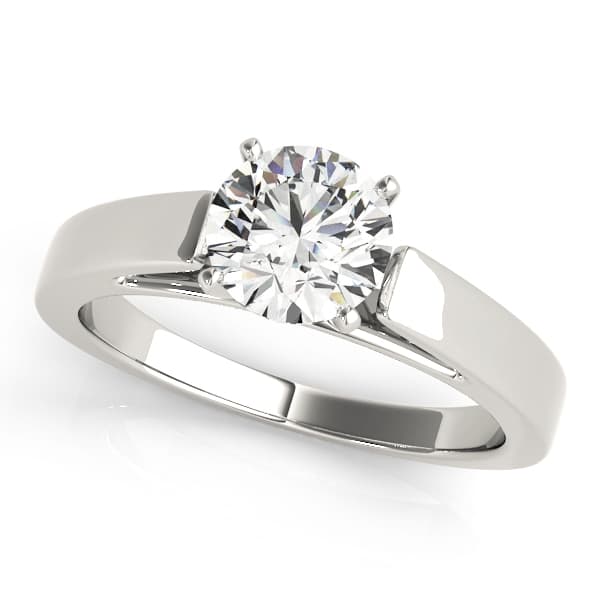 Cathedral Solitaire Engagement Ring — style 82861 in 10k White Gold