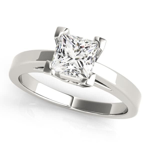 Solitaire Engagement Ring — style 82877 in 10k White Gold