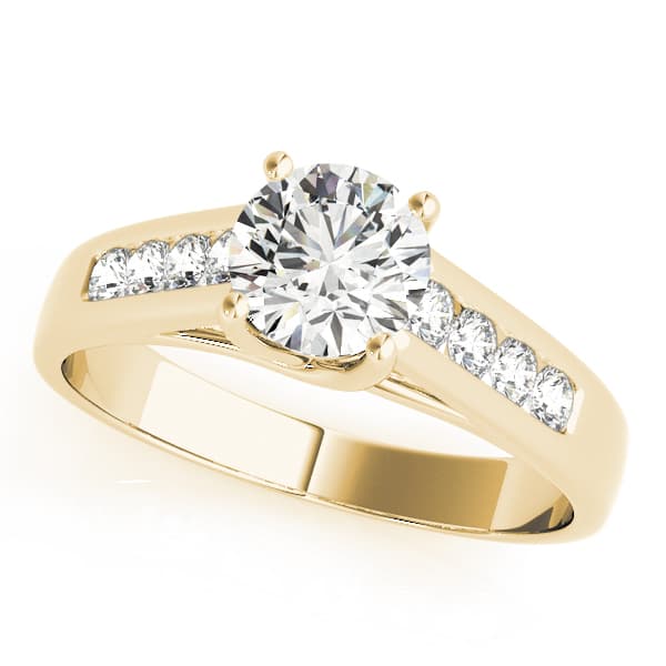 Trellis Engagement Ring, style 82878, Front view in yellow gold