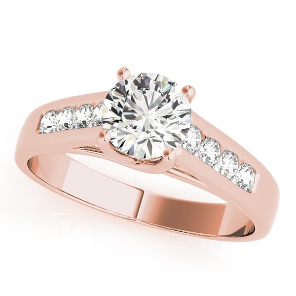 Trellis Engagement Ring, style 82878, Front view in rose gold