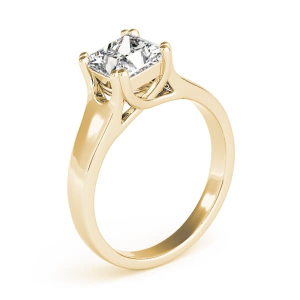 Trellis Engagement Ring, style 82886, Angle view in yellow gold