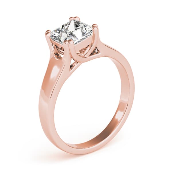 Trellis Engagement Ring, style 82886, Angle view in rose gold