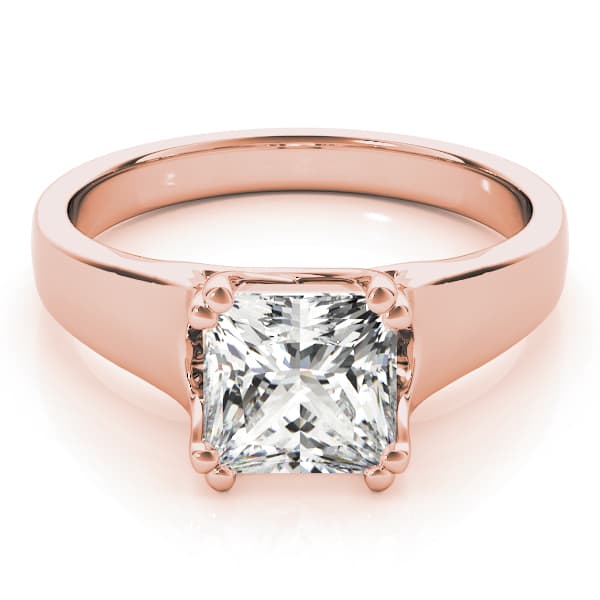 Trellis Engagement Ring, style 82886, On hand view in rose gold