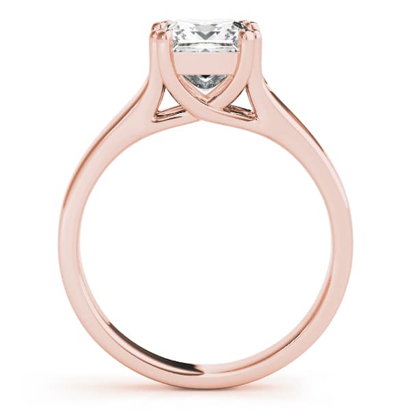Trellis Engagement Ring, style 82886, Side view in rose gold