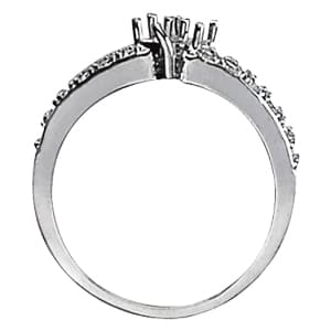 Diamond Fashion Fashion Rings (1/2 ct. tw.), Side view in white gold or platinum