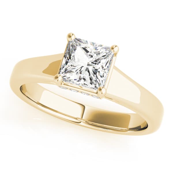 Trellis Engagement Ring, style 82961, Front view in yellow gold