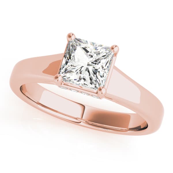 Trellis Engagement Ring, style 82961, Front view in rose gold