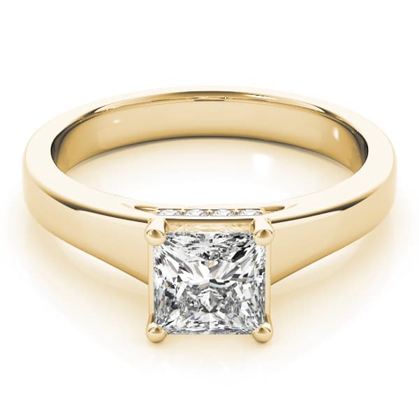Trellis Engagement Ring, style 82961, On hand view in yellow gold