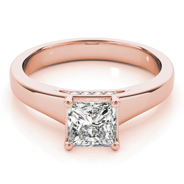 Trellis Engagement Ring, style 82961, On hand view in rose gold