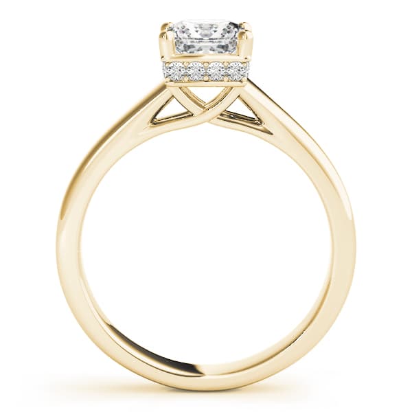 Trellis Engagement Ring, style 82961, Side view in yellow gold