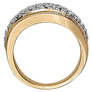 Diamond Fashion Bands (3/8 ct. tw.), Side view in white gold or platinum