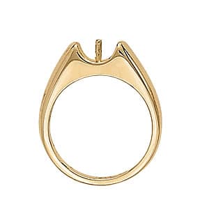 Pearl Color Ring, Side view in white gold or platinum