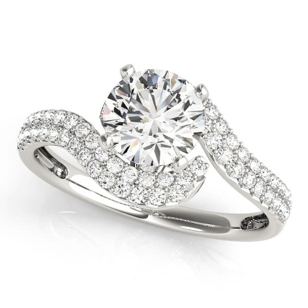 ENGAGEMENT RINGS BYPASS — style 83092 in 10k White Gold