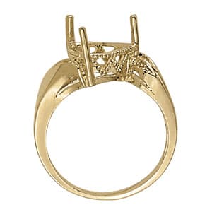 Bypass Trillion Fashion Color Rings (0.03 ct. tw.), Side view in white gold or platinum