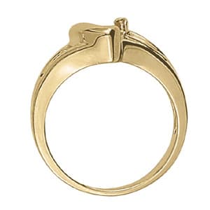 Trillion Color Ring (0.18 ct. tw.), Side view in white gold or platinum
