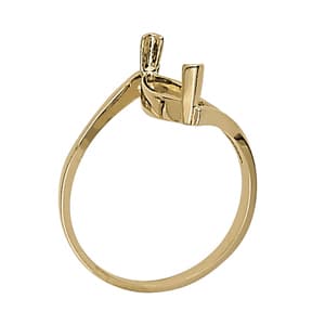 Marquise Color Rings, Side view in white gold or platinum
