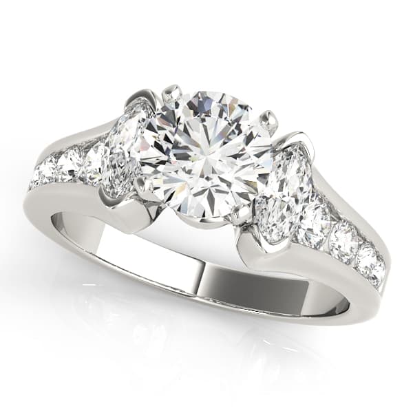 ENGAGEMENT RINGS FANCY SHAPE MARQU — style 83172 in 10k White Gold