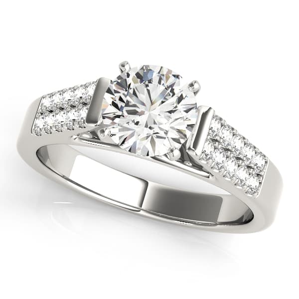 ENGAGEMENT RINGS PAVE — style 83250 in 10k White Gold