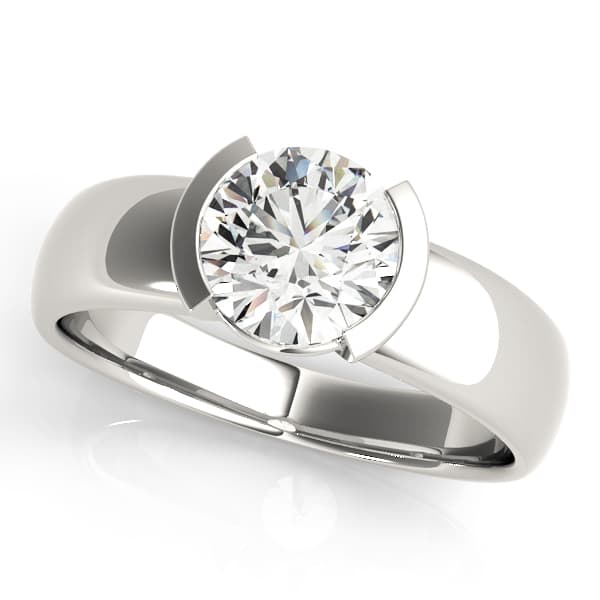 ENGAGEMENT RINGS SOLITAIRES ROUND — style 83277 in 10k White Gold
