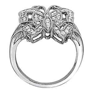 Diamond Fashion Novelty (1/3 ct. tw.), Side view in white gold or platinum