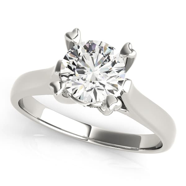 ENGAGEMENT RINGS SOLITAIRES ROUND — style 83342 in 10k White Gold