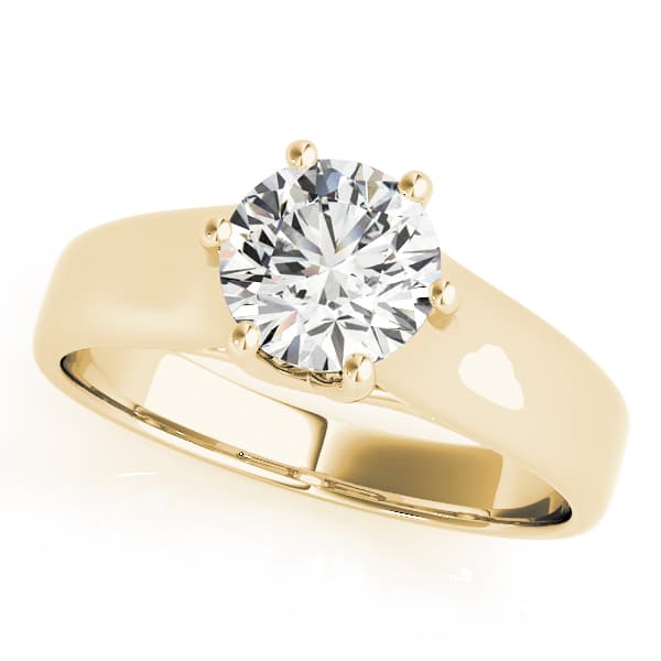 Trellis Engagement Ring, style 83344, Front view in yellow gold
