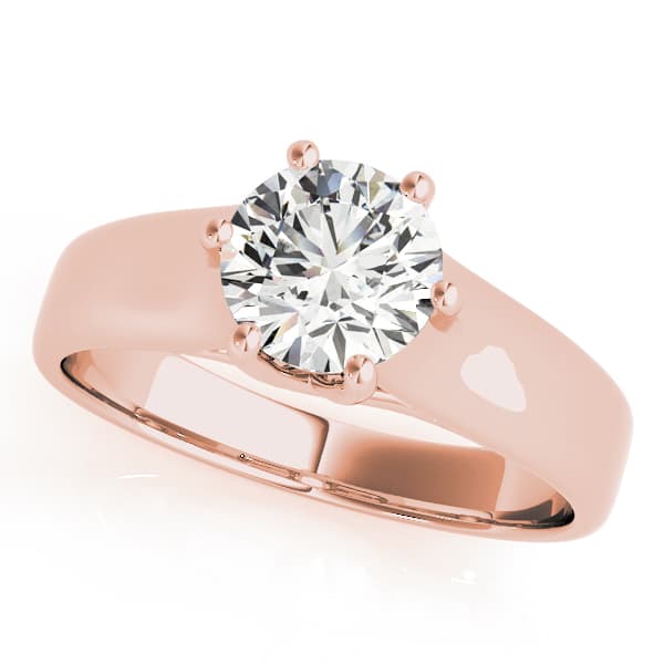 Trellis Engagement Ring, style 83344, Front view in rose gold